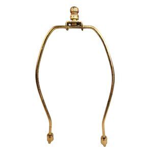 Creative Hobbies 8-Inch Lamp Harp Kit Gold Finish With Finial & Base